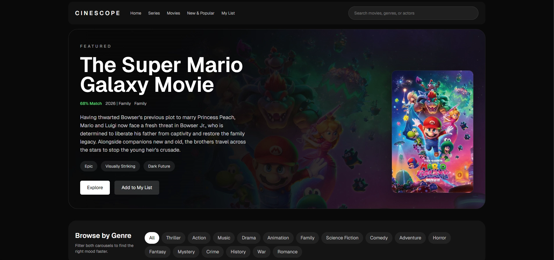 CineScope - Netflix based